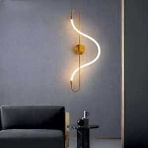 Modern Spiral Wave LED Wall Sconce