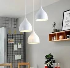 3-Light Modern White Ceiling Chandelier